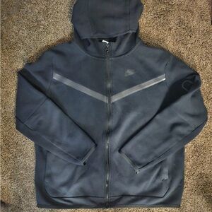 Nike Kids Dark Gray Hooded Windbreaker